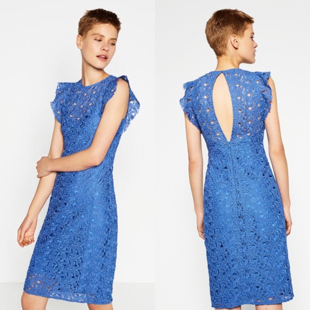 ZARA electric blue Dress